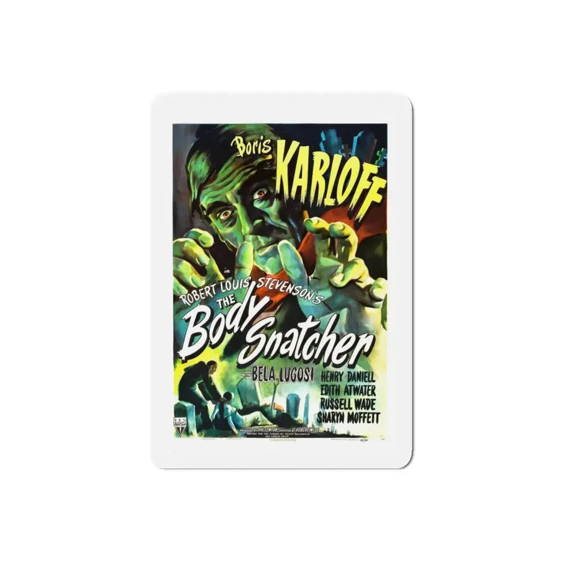 THE BODY SNATCHER 1945 Movie Poster - Refrigerator Magnet 6 Inch Die-Cut - The Sticker Space