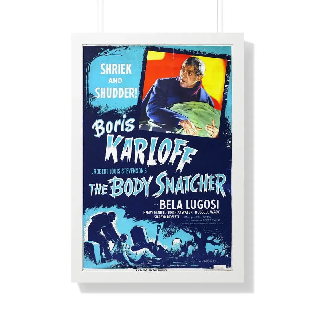 THE BODY SNATCHER (2) 1945 - Framed Movie Poster 20" x 30" White - The Sticker Space