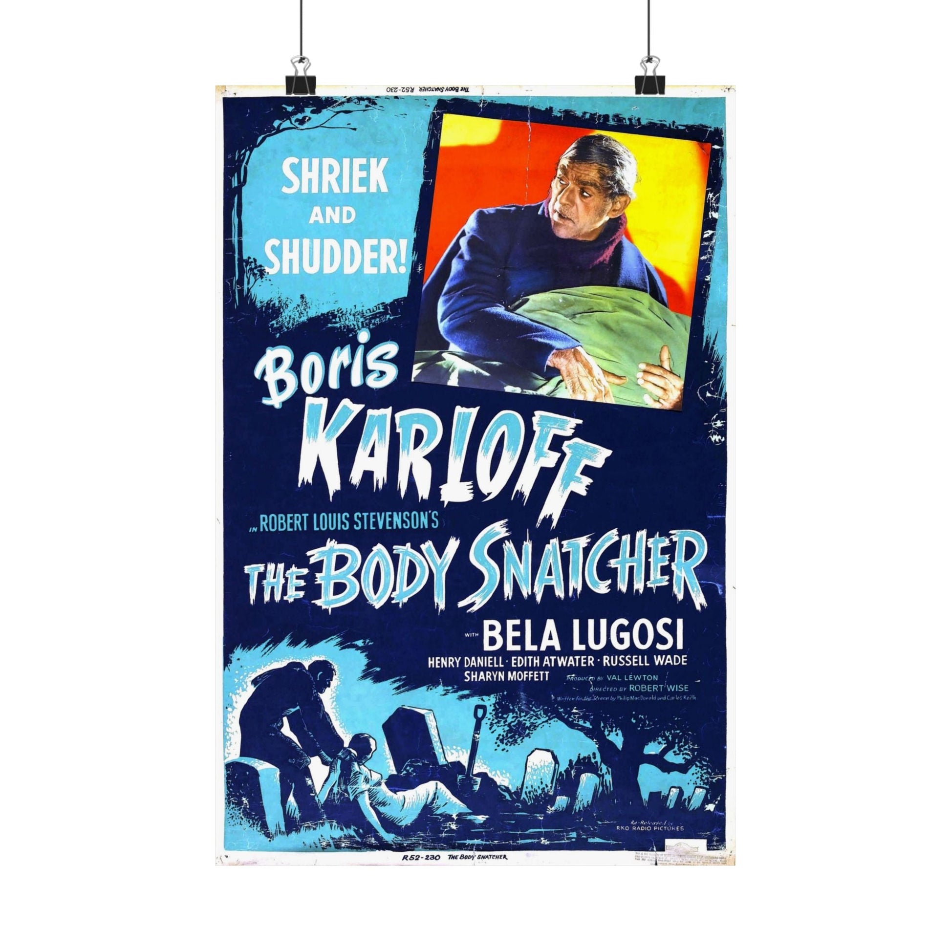 THE BODY SNATCHER (2) 1945 - Paper Movie Poster-12″ x 18″-The Sticker Space