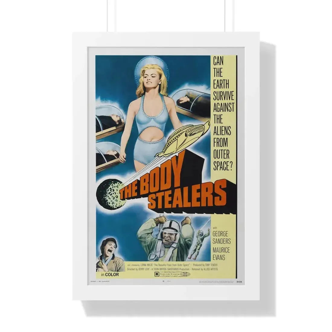 THE BODY STEALERS 1969 - Framed Movie Poster 16″ x 24″ White - The Sticker Space
