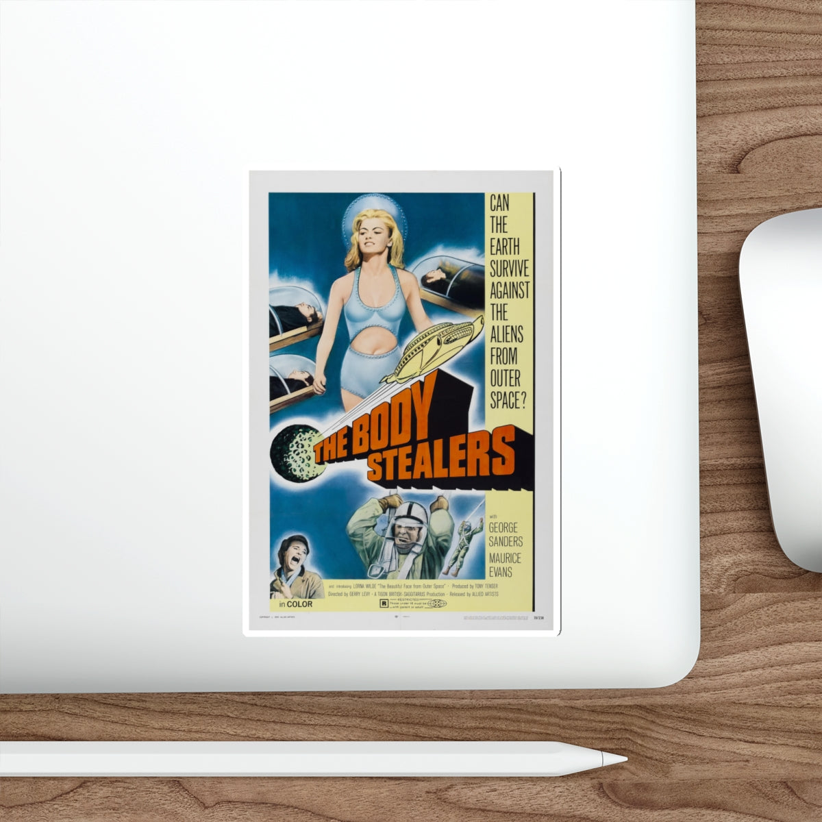 THE BODY STEALERS 1969 Movie Poster STICKER Vinyl Die-Cut Decal-The Sticker Space