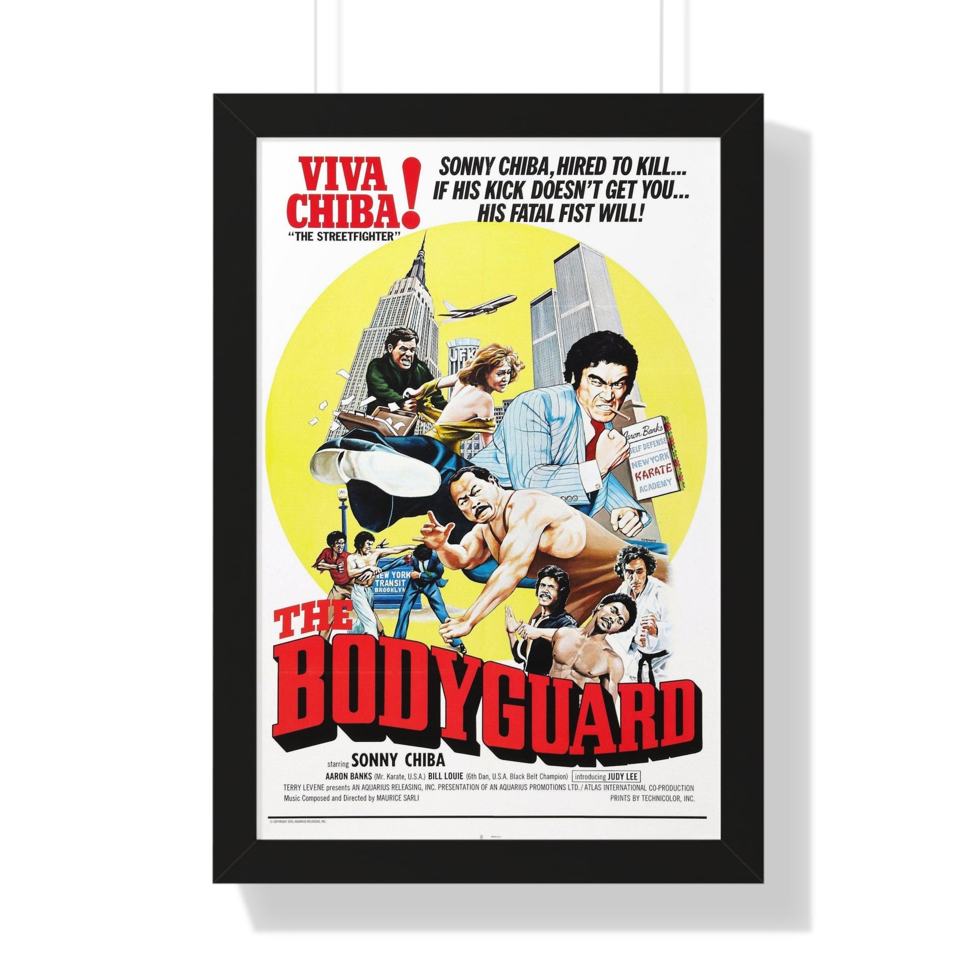 THE BODYGUARD 1973 - Framed Movie Poster-16″ x 24″-The Sticker Space