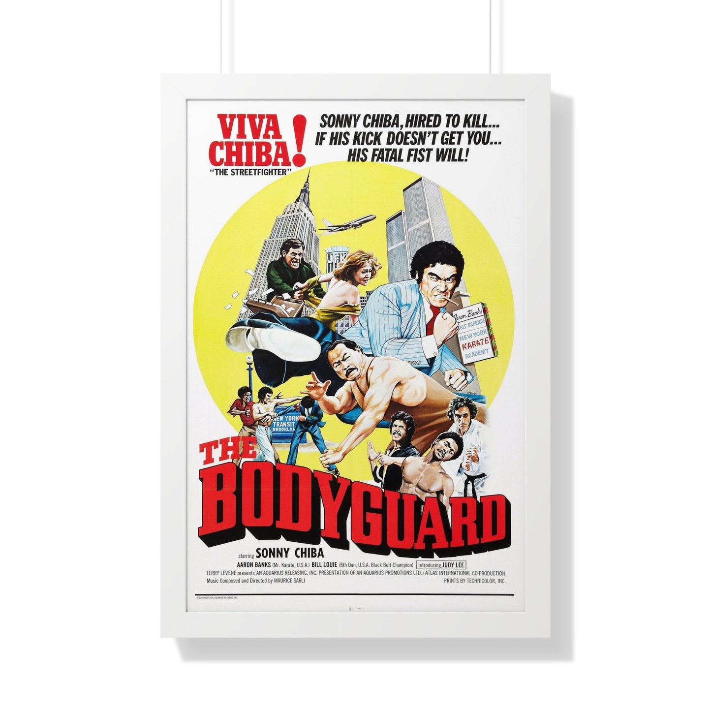 THE BODYGUARD 1973 - Framed Movie Poster-20" x 30"-The Sticker Space