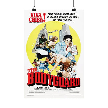 THE BODYGUARD 1973 - Paper Movie Poster 12″ x 18″ Matte - The Sticker Space
