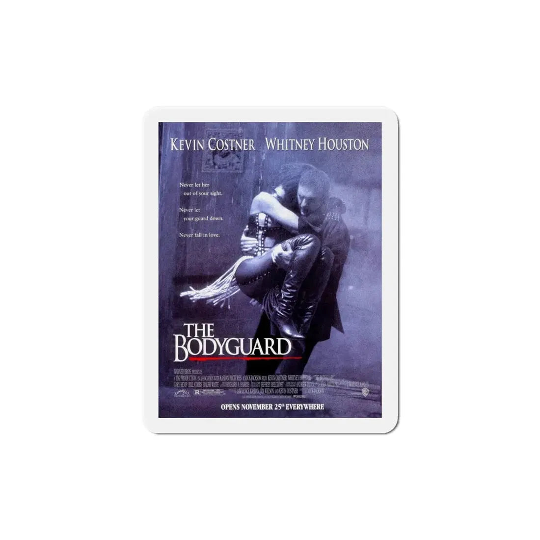 The Bodyguard 1992 Movie Poster Refrigerator Magnet 5 Inch - The Sticker Space