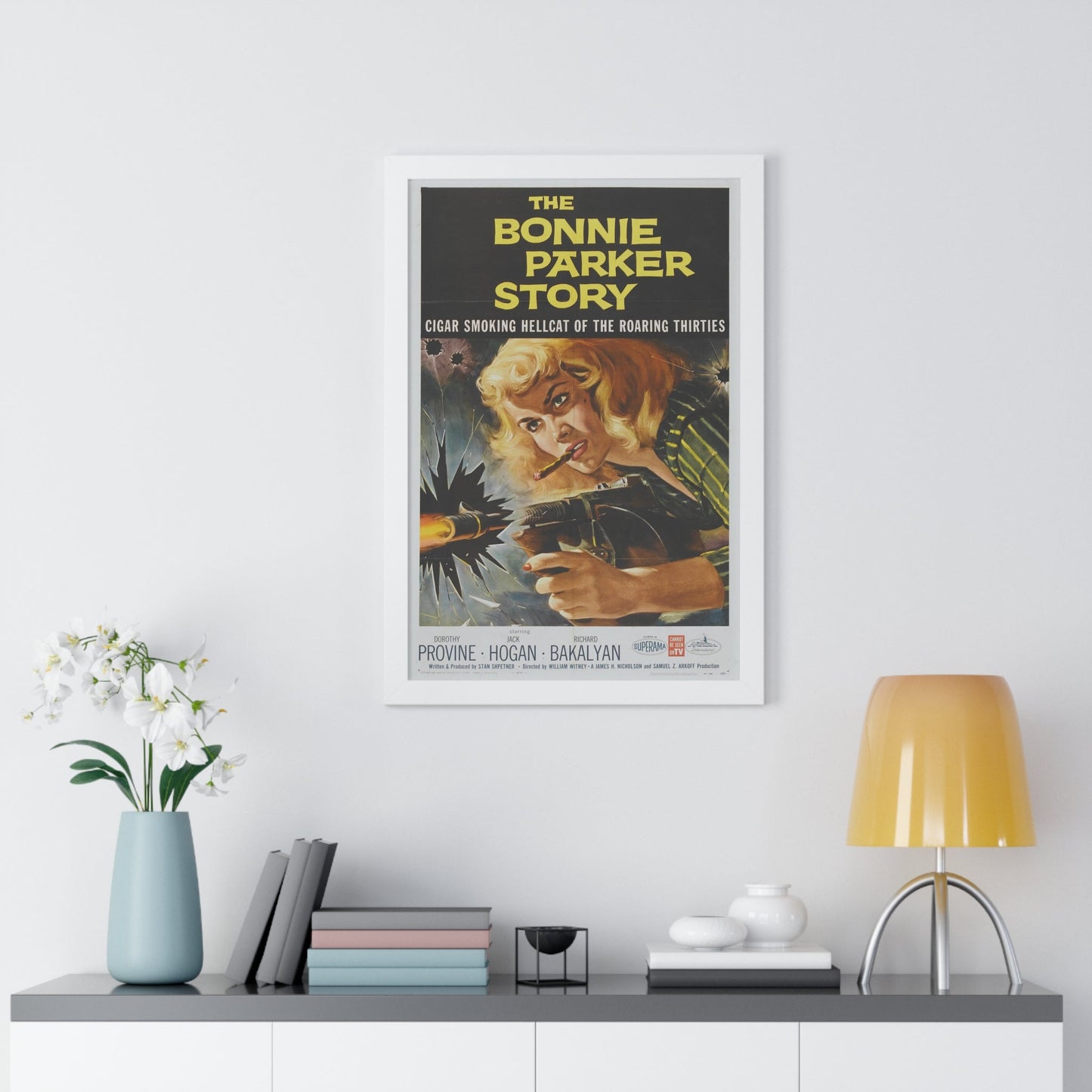 THE BONNIE PARKER STORY 1958 - Framed Movie Poster-The Sticker Space