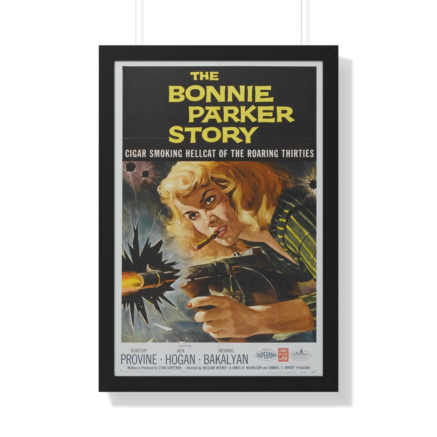 THE BONNIE PARKER STORY 1958 - Framed Movie Poster-20" x 30"-The Sticker Space