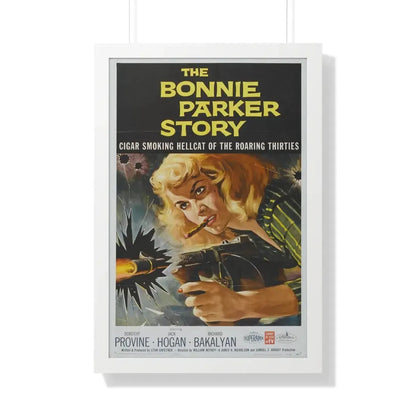 THE BONNIE PARKER STORY 1958 - Framed Movie Poster 20" x 30" White - The Sticker Space