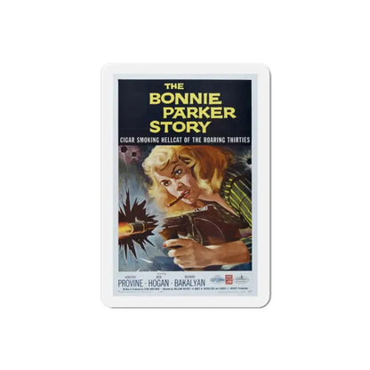 The Bonnie Parker Story 1958 Movie Poster Refrigerator Magnet 2 Inch - The Sticker Space