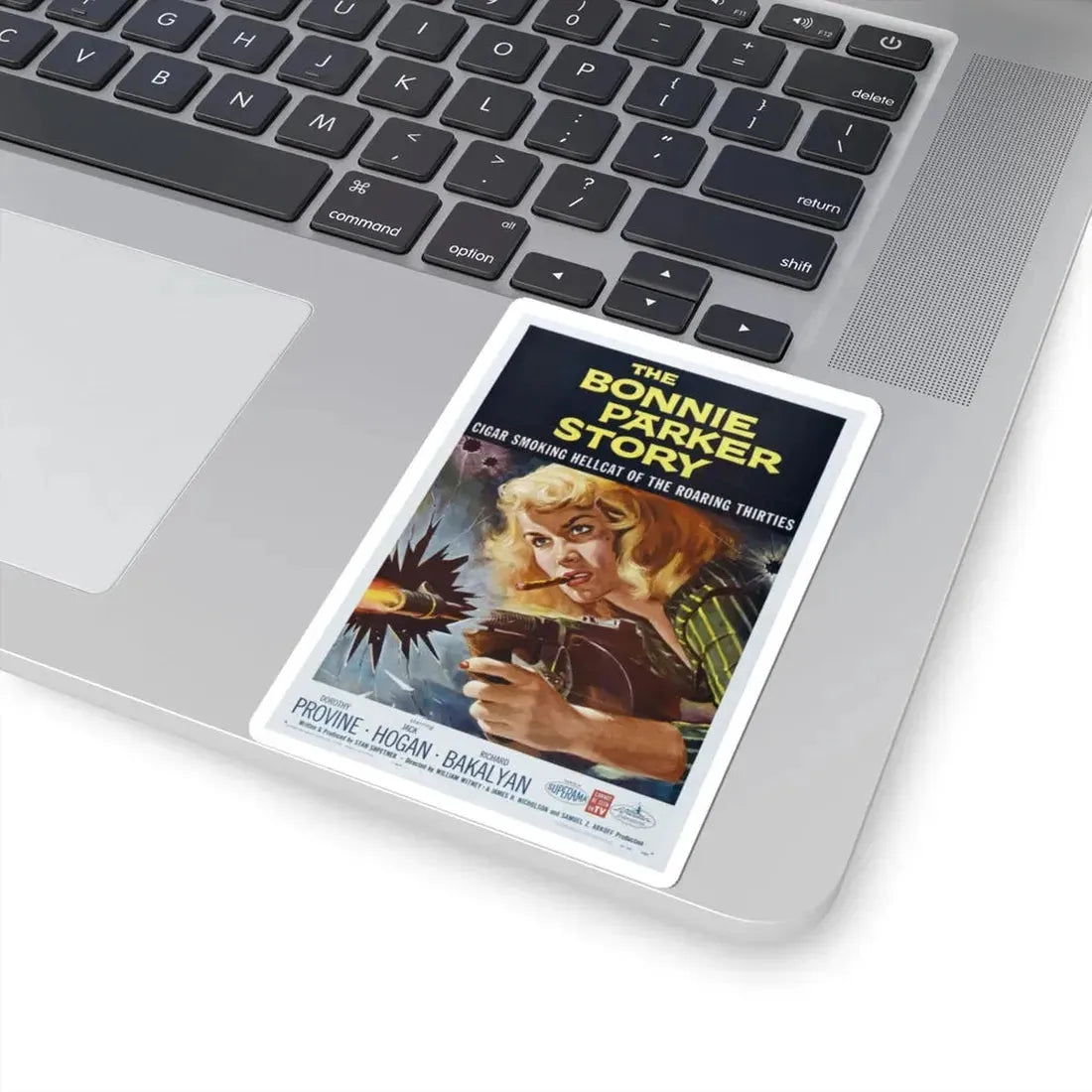 The Bonnie Parker Story 1958 Movie Poster - STICKER Vinyl Kiss-Cut Decal - The Sticker Space