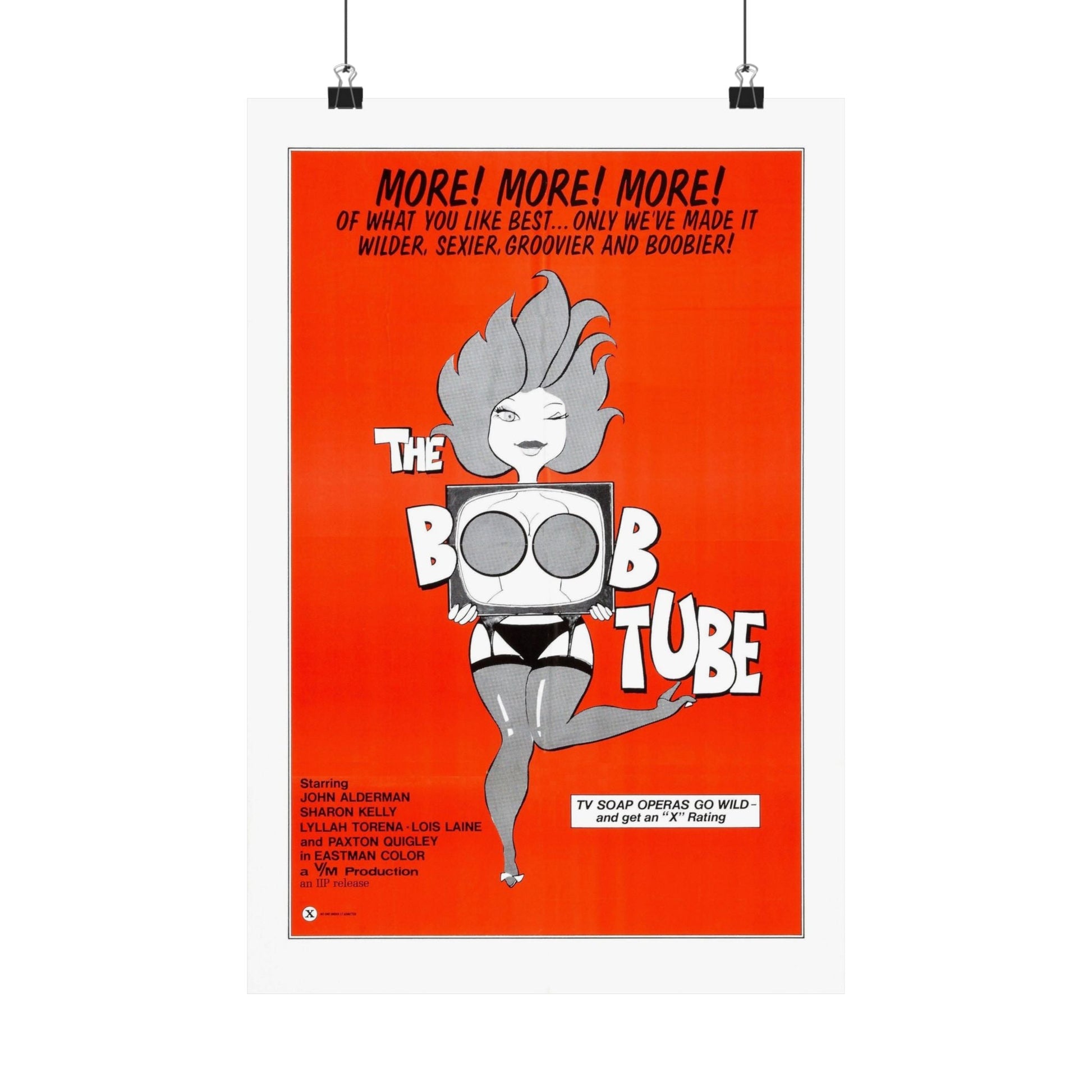 THE BOOBTUBE 1975 - Paper Movie Poster-12″ x 18″-The Sticker Space