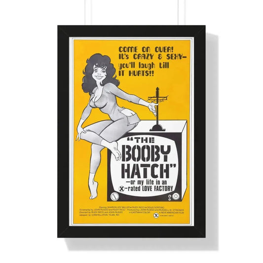 THE BOOBY HATCH 1976 - Framed Movie Poster 16″ x 24″ Black - The Sticker Space