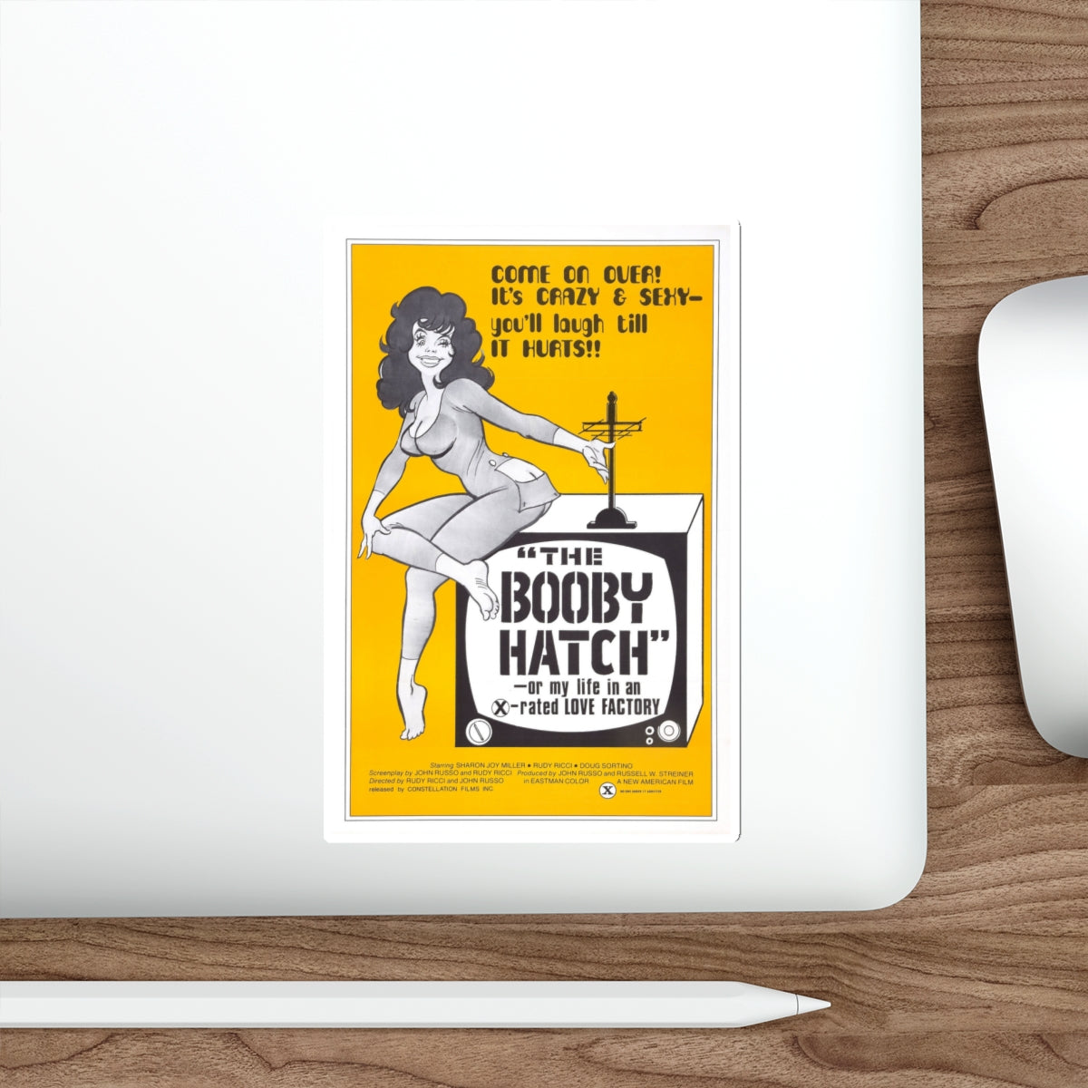 THE BOOBY HATCH 1976 Movie Poster STICKER Vinyl Die-Cut Decal-The Sticker Space