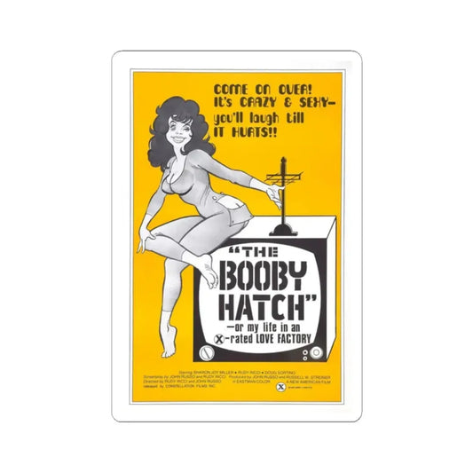 THE BOOBY HATCH 1976 Movie Poster - STICKER Vinyl Kiss-Cut Decal 2 Inch White - The Sticker Space