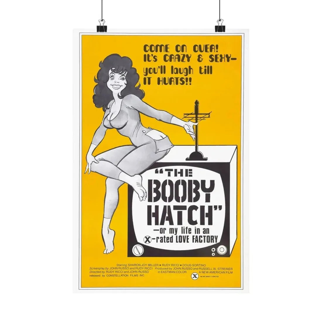 THE BOOBY HATCH 1976 - Paper Movie Poster 12″ x 18″ Matte - The Sticker Space