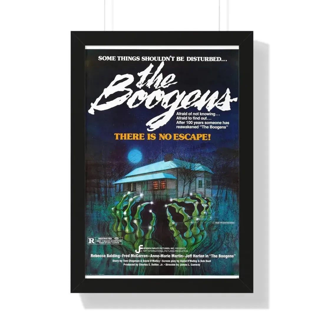 THE BOOGENS 1981 - Framed Movie Poster 16″ x 24″ Black - The Sticker Space
