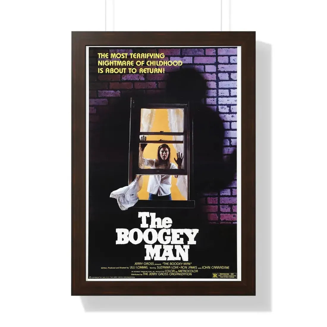 THE BOOGEYMAN 1980 - Framed Movie Poster 16″ x 24″ Walnut - The Sticker Space