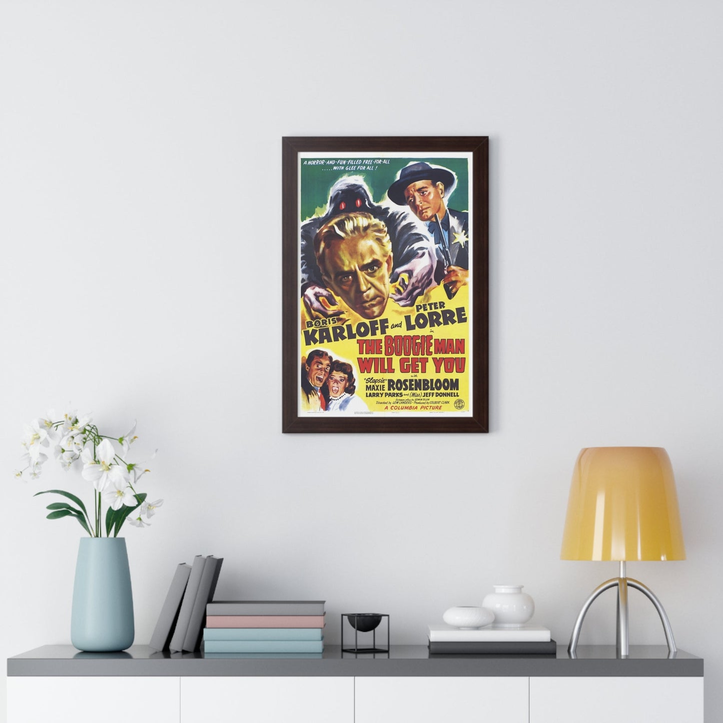 THE BOOGIE MAN WILL GET YOU 1942 - Framed Movie Poster-The Sticker Space