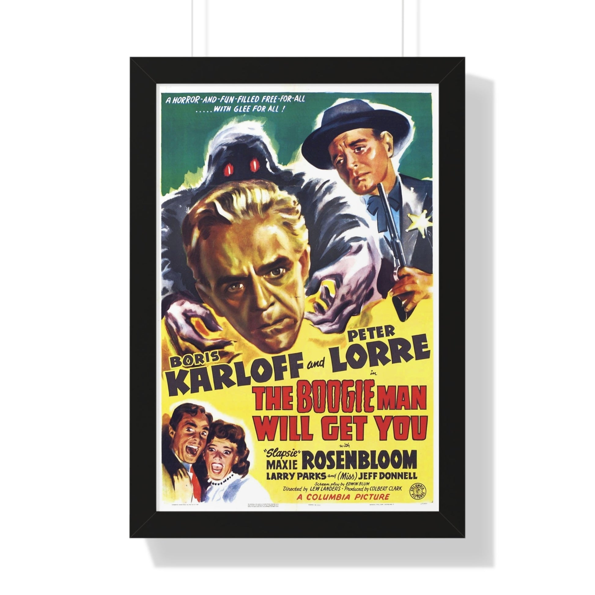 THE BOOGIE MAN WILL GET YOU 1942 - Framed Movie Poster-16″ x 24″-The Sticker Space