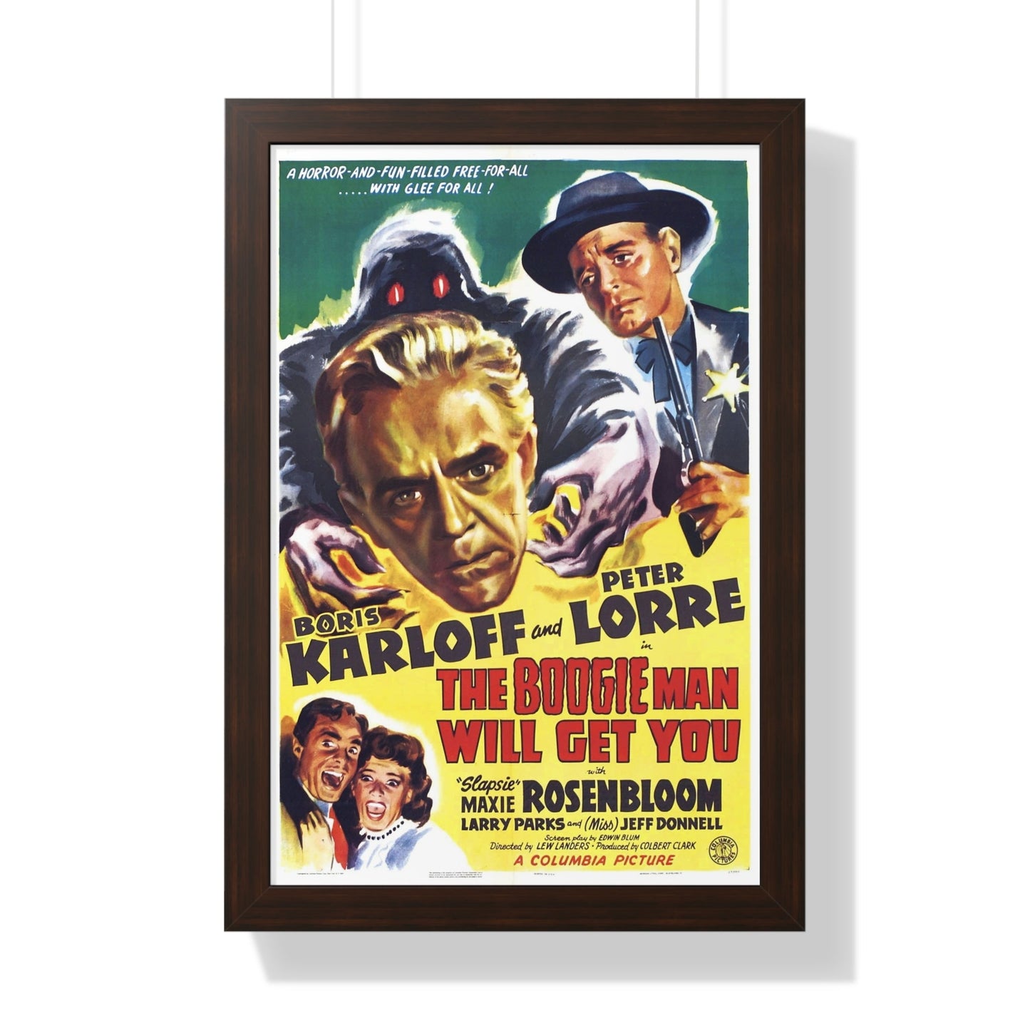 THE BOOGIE MAN WILL GET YOU 1942 - Framed Movie Poster-16″ x 24″-The Sticker Space