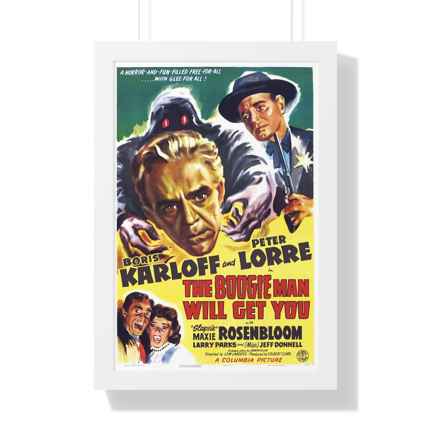 THE BOOGIE MAN WILL GET YOU 1942 - Framed Movie Poster-16″ x 24″-The Sticker Space