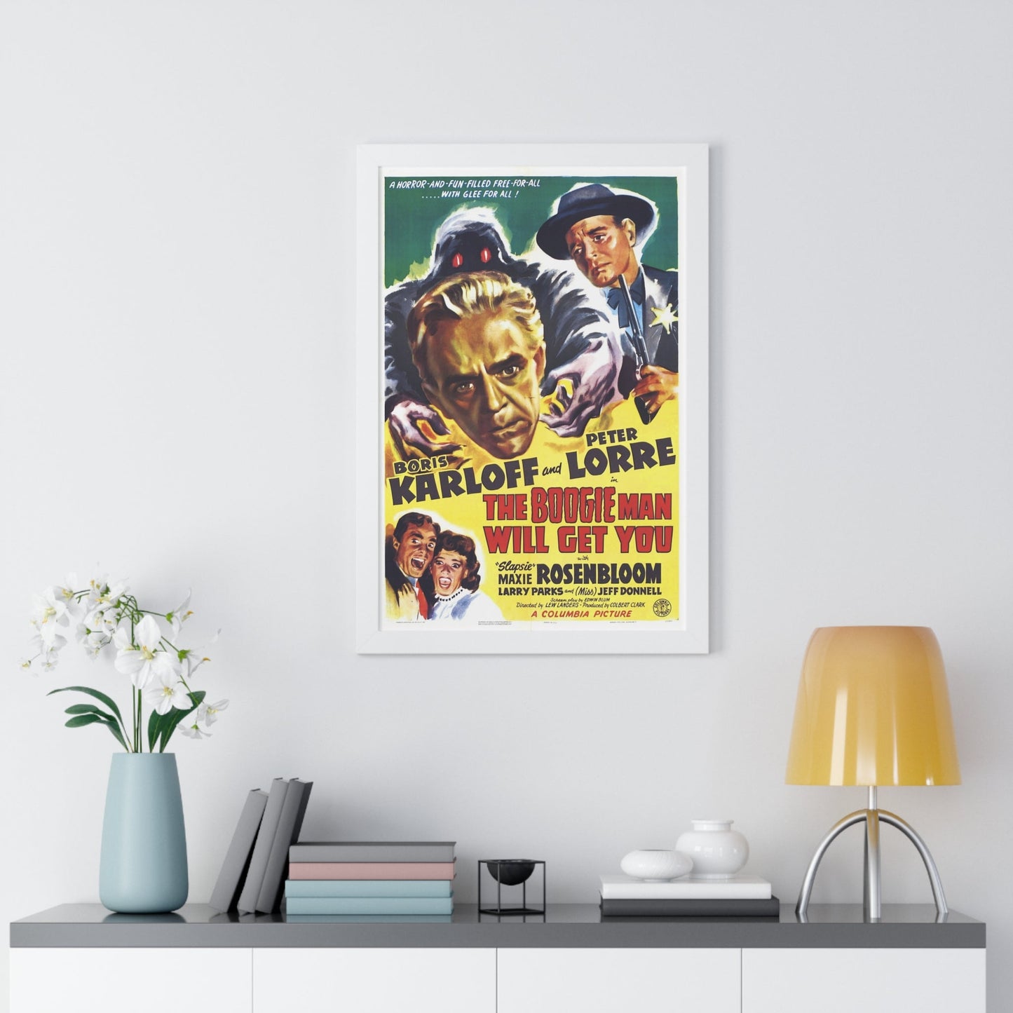 THE BOOGIE MAN WILL GET YOU 1942 - Framed Movie Poster-The Sticker Space