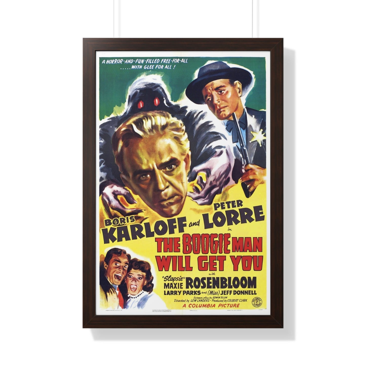 THE BOOGIE MAN WILL GET YOU 1942 - Framed Movie Poster-20" x 30"-The Sticker Space