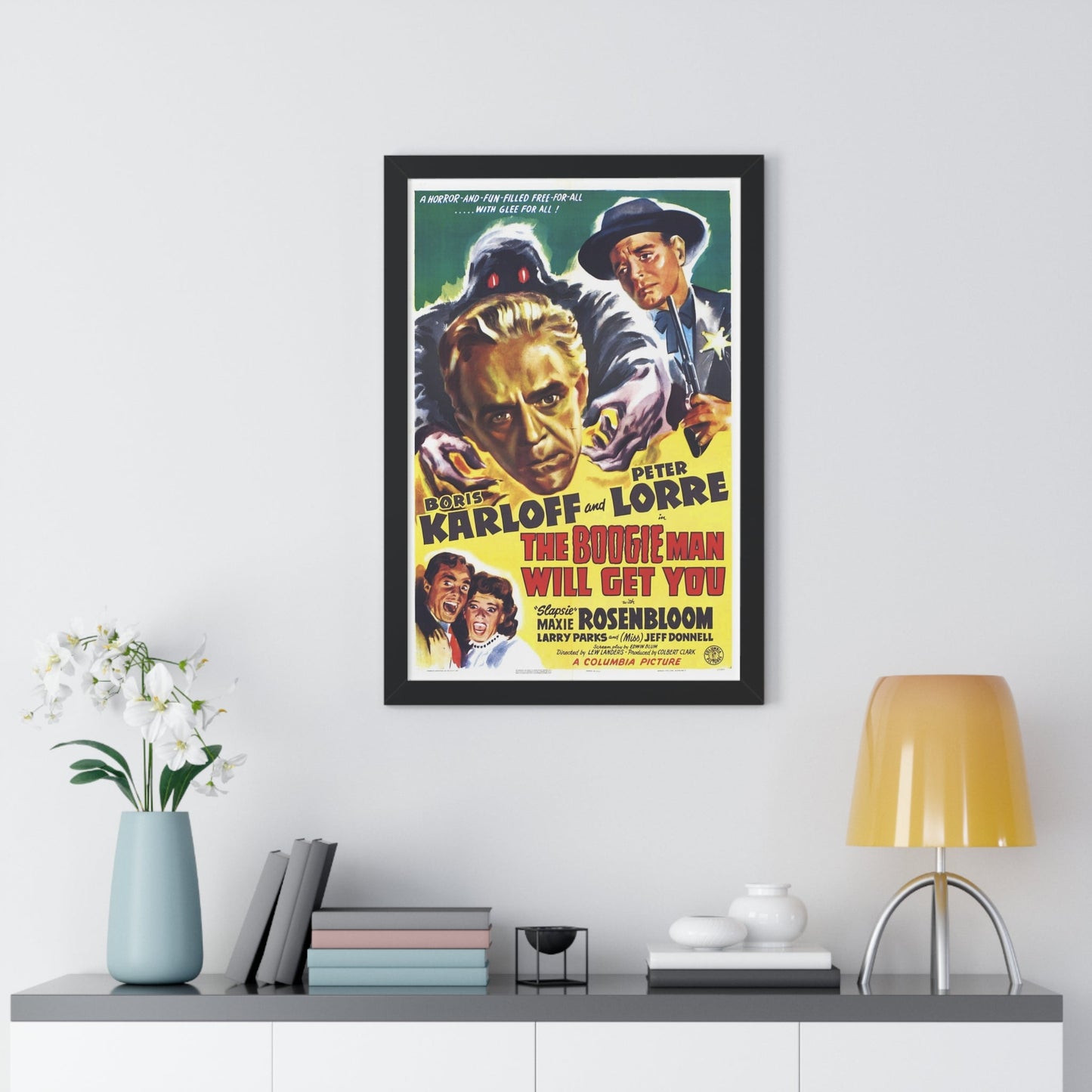 THE BOOGIE MAN WILL GET YOU 1942 - Framed Movie Poster-The Sticker Space