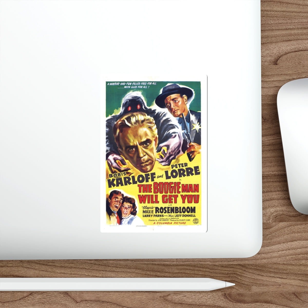 THE BOOGIE MAN WILL GET YOU 1942 Movie Poster STICKER Vinyl Die-Cut Decal-The Sticker Space