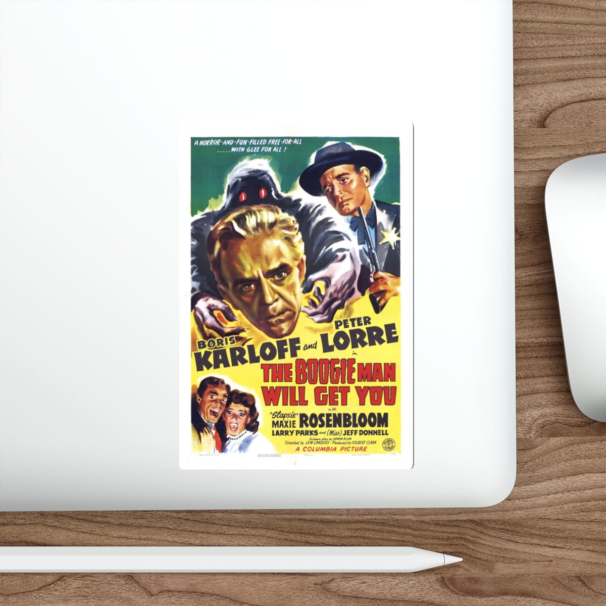 THE BOOGIE MAN WILL GET YOU 1942 Movie Poster STICKER Vinyl Die-Cut Decal-The Sticker Space