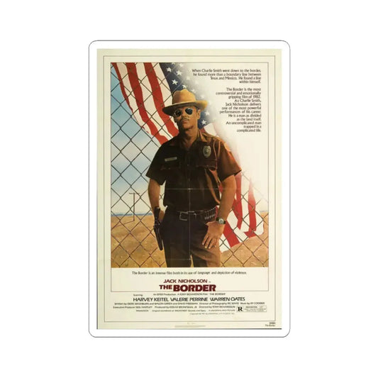 The Border 1982 Movie Poster - STICKER Vinyl Kiss-Cut Decal 2 Inch White - The Sticker Space