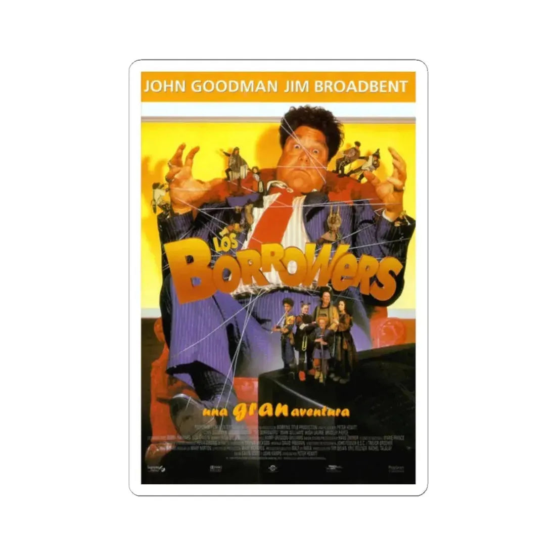 The Borrowers 1998 Movie Poster - STICKER Vinyl Kiss-Cut Decal 2 Inch White - The Sticker Space