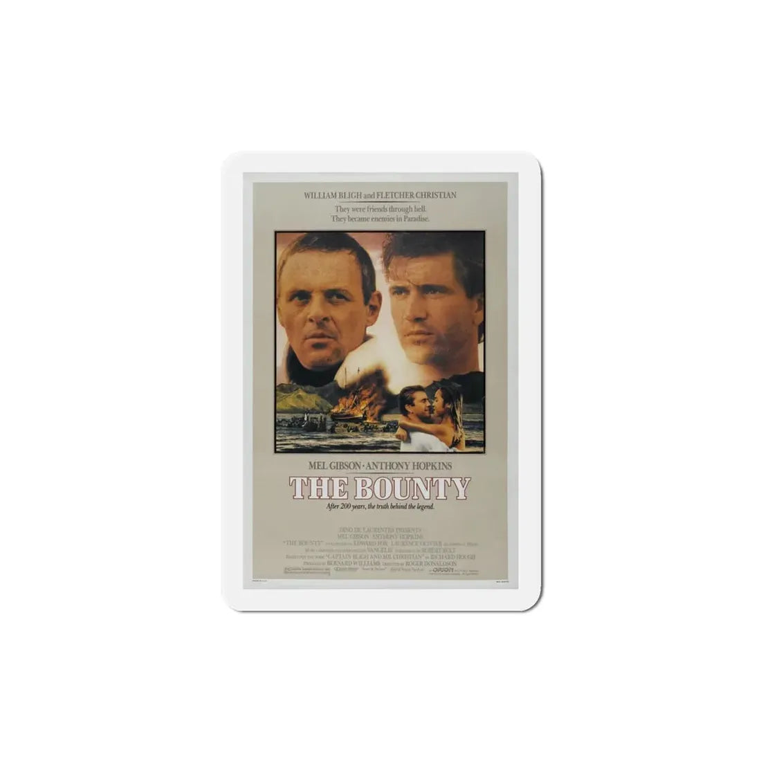 The Bounty 1984 Movie Poster Refrigerator Magnet 4 Inch - The Sticker Space