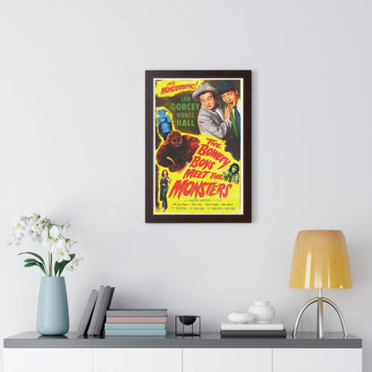 THE BOWERY BOYS MEET THE MONSTERS 1954 - Framed Movie Poster-The Sticker Space