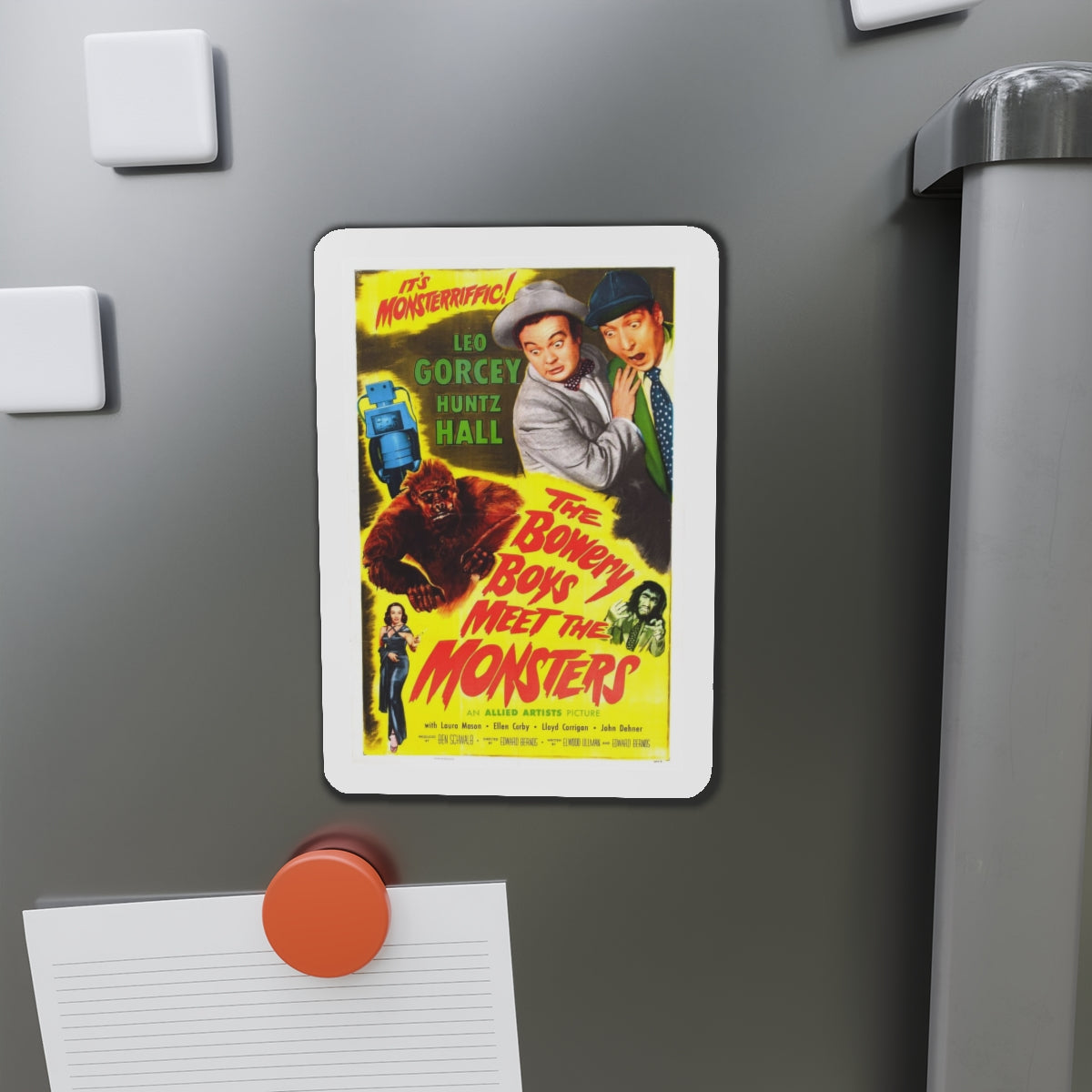 THE BOWERY BOYS MEET THE MONSTERS 1954 Movie Poster - Refrigerator Magnet-The Sticker Space