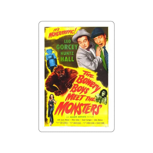 THE BOWERY BOYS MEET THE MONSTERS 1954 Movie Poster STICKER Vinyl Die-Cut Decal 2 Inch - The Sticker Space