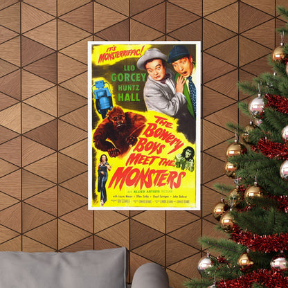 THE BOWERY BOYS MEET THE MONSTERS 1954 - Paper Movie Poster-The Sticker Space