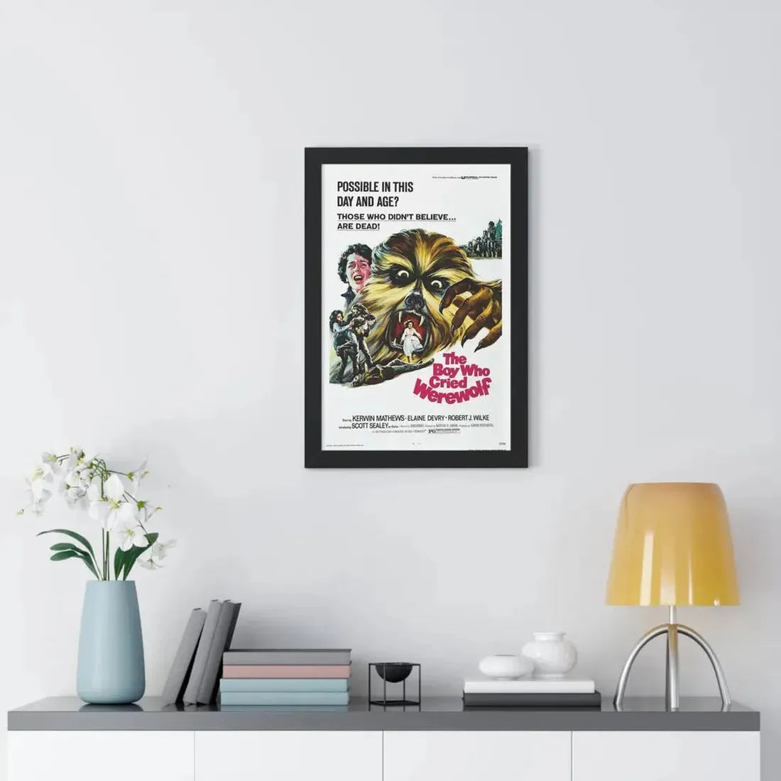 THE BOY WHO CRIED WEREWOLF 1973 - Framed Movie Poster - The Sticker Space