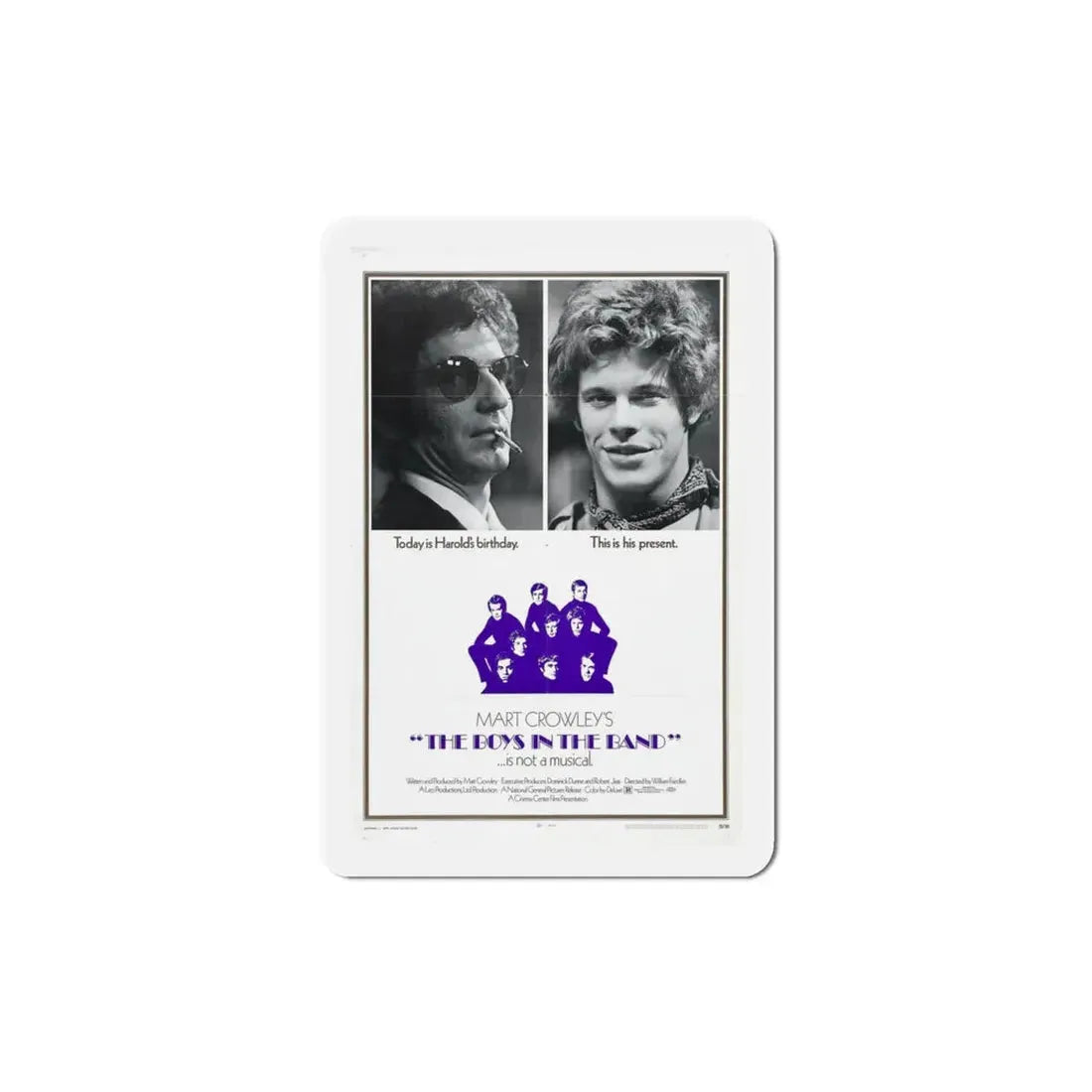 The Boys in the Band 1970 Movie Poster Refrigerator Magnet 4 Inch - The Sticker Space