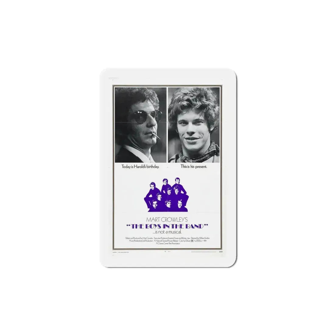 The Boys in the Band 1970 Movie Poster Refrigerator Magnet 5 Inch - The Sticker Space