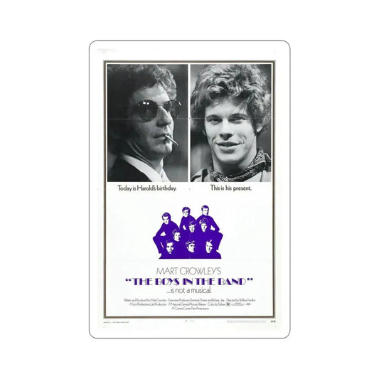 The Boys in the Band 1970 Movie Poster STICKER Vinyl Die-Cut Decal 6 Inch - The Sticker Space