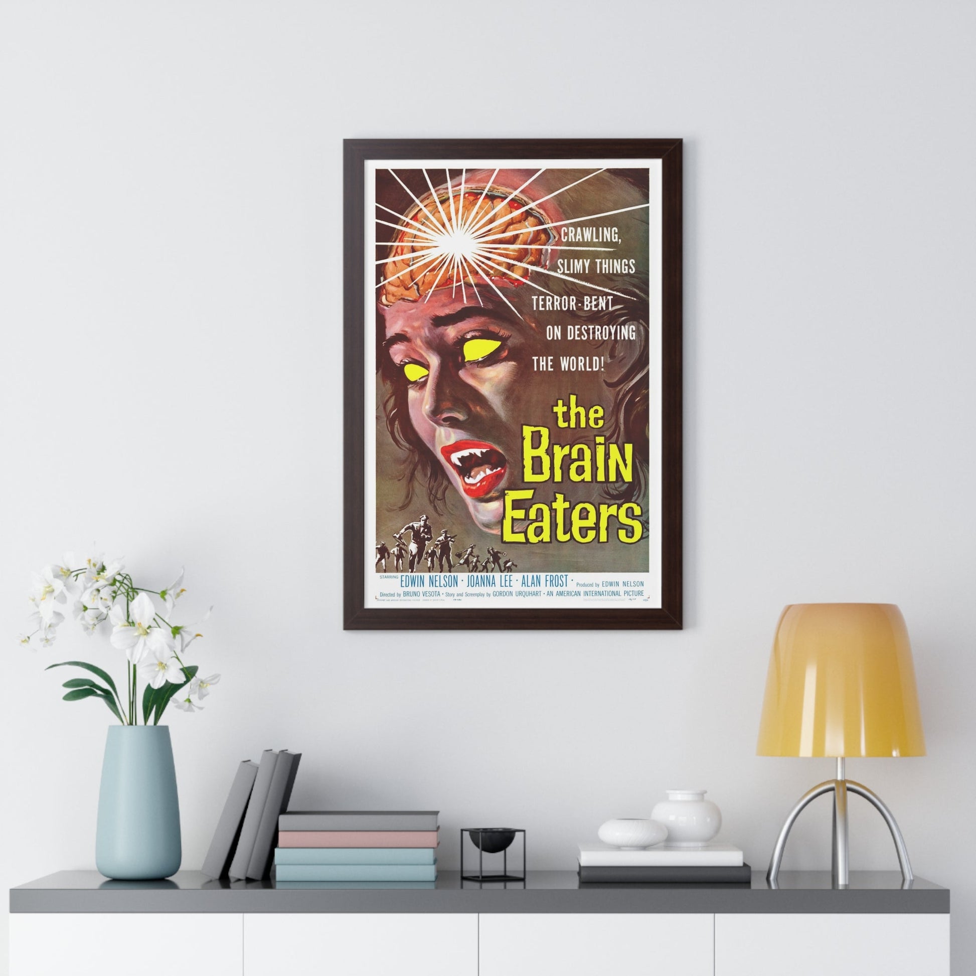 THE BRAIN EATERS 1958 - Framed Movie Poster-The Sticker Space