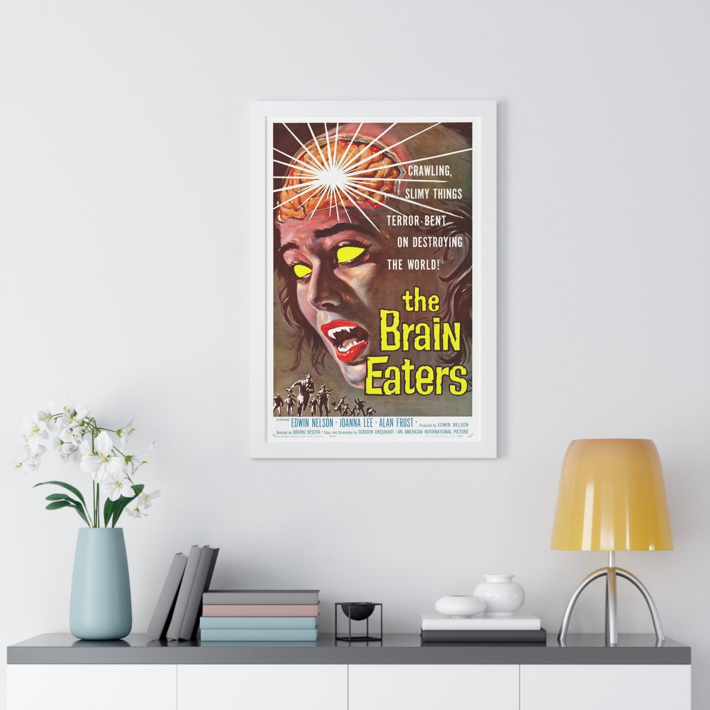 THE BRAIN EATERS 1958 - Framed Movie Poster-The Sticker Space