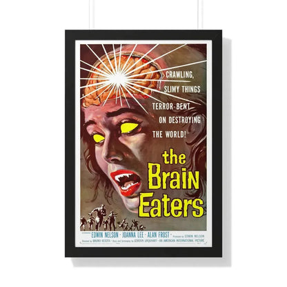 THE BRAIN EATERS 1958 - Framed Movie Poster 20" x 30" Black - The Sticker Space