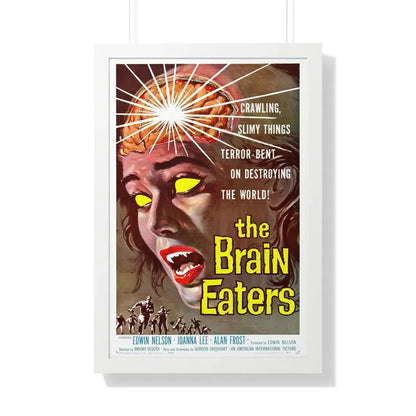 THE BRAIN EATERS 1958 - Framed Movie Poster 20" x 30" White - The Sticker Space