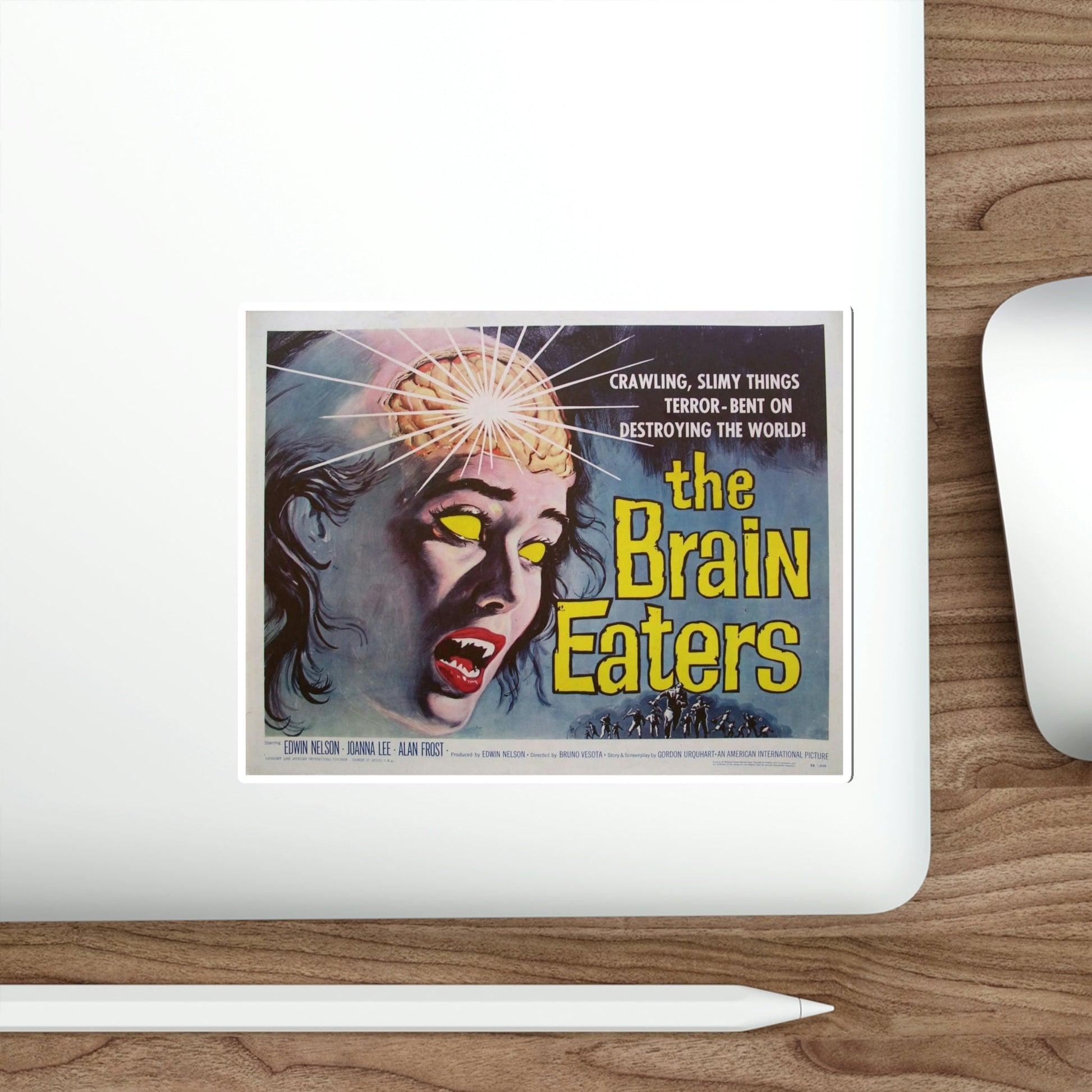 The Brain Eaters 1958 Movie Poster STICKER Vinyl Die-Cut Decal-The Sticker Space