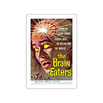 THE BRAIN EATERS 1958 Movie Poster STICKER Vinyl Die-Cut Decal 5 Inch - The Sticker Space