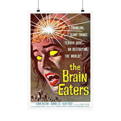 THE BRAIN EATERS 1958 - Paper Movie Poster 16″ x 24″ Matte - The Sticker Space