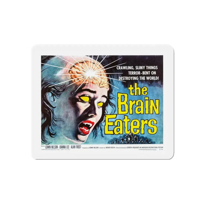 THE BRAIN EATERS (2) 1958 Movie Poster - Refrigerator Magnet 3 Inch Die-Cut - The Sticker Space