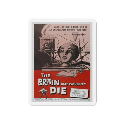 THE BRAIN THAT WOULDN'T DIE 1962 Movie Poster - Refrigerator Magnet 3 Inch Die-Cut - The Sticker Space